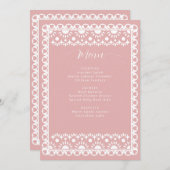 メキシコ赤面パペルピカドボホブライダルシャワー メニュー (正面/裏面)