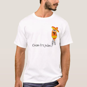 メキシコ跳躍豆の漫画のTシャツ Tシャツ