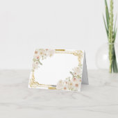 メキシコ金ゴールドフィエスタボーイバプテスマ《キリスト教》洗礼式や命名式折り サンキューカード (裏面)