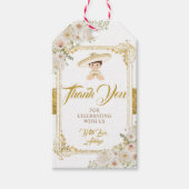 メキシコ金ゴールドフィエスタボーイバプテスマ《キリスト教》洗礼式や命名式 ギフトタグ (正面)