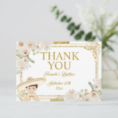 メキシコ金ゴールドフィエスタボーイバプテスマ サンキューカード (スタンド正面)