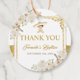 メキシコ金ゴールドフィエスタボーイバプテスマ フェイバータグ