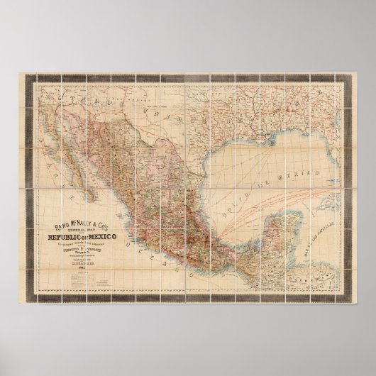 メキシコ鉄道 ポスター (正面)