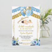 メキシコ青と金ゴールドチャロリトルムチャチョ 招待状 (スタンド正面)