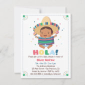 メキシコ風お誕生日お祝い 男の子シャワーパーティー 招待状 (正面)