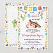 メキシコ風キュートなムチャチト君ベビーシャワー招待状 招待状 (正面/裏面)