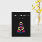 メキシコ風スペイン語のクリスマス カード (黄色い花)