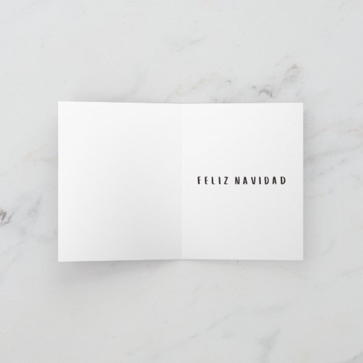 メキシコ風スペイン語のクリスマス カード (内部)