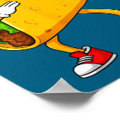 メキシコ風ダッブリングタコの面白い Cinco de Mayo ポスター (角)