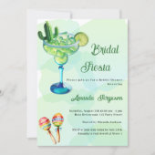メキシコ風フィエスタパーティーグリーンのブライズシャワー 招待状 (正面)