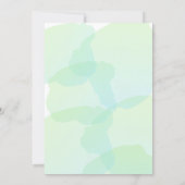 メキシコ風フィエスタパーティーグリーンのブライズシャワー 招待状 (裏面)