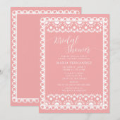 メキシコ風ペペルピカド シエリト リンド ブライダルシャワー 招待状 (正面/裏面)