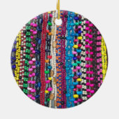 メキシコ風光明媚なクリスマス装飾オアハカ セラミックオーナメント (裏面)