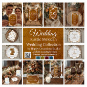 メキシコ風結婚式の布ナプキン(ラスティック) スタンダードカクテルナプキン