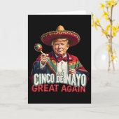 メキシコ風 シンコ デ マヨをもう一度偉大に 面白いトランプ カード (黄色い花)