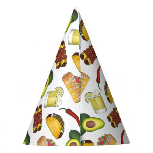 メキシコ食品チミチャンガタコアボカドエンチラダ パーティーハット (裏面)