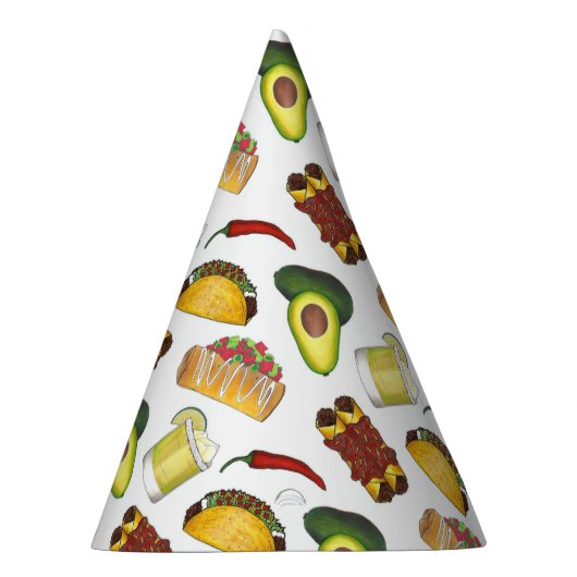 メキシコ食品チミチャンガタコアボカドエンチラダ パーティーハット (右)