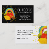 メキシコ食糧南西シェフのケイタリングビジネスカード 名刺 (正面/裏面)
