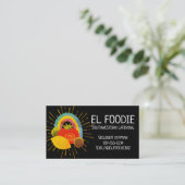 メキシコ食糧南西シェフのケイタリングビジネスカード 名刺 (スタンド正面)