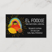 メキシコ食糧南西シェフのケイタリングビジネスカード 名刺 (正面)