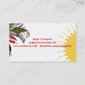 メキシコ食糧南西トウモロコシのコショウのシェフのケータリング 名刺 (裏面)