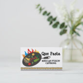 メキシコ食糧料理の燃えるような小鍋のケータリング 名刺 (スタンド正面)