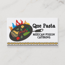 メキシコ食糧料理の燃えるような小鍋のケータリング 名刺