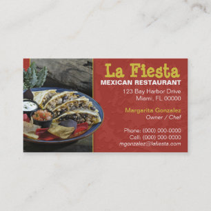 メキシコ飲食業カード 名刺