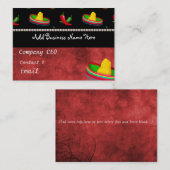 メキシコ飲食業カード 名刺 (正面/裏面)