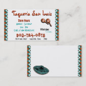 メキシコ飲食業カード 名刺 (正面/裏面)