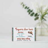 メキシコ飲食業カード 名刺 (スタンド正面)