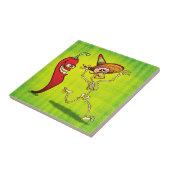 メキシコ骨組のための熱いチリペッパーの悪夢 タイル (側面)