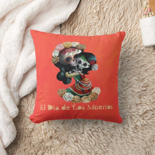 メキシコ骨組母親らしい愛 クッション (ブランケット)