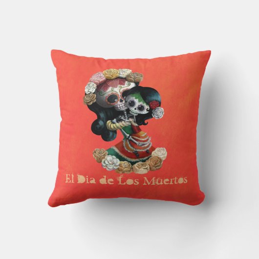 メキシコ骨組母親らしい愛 クッション (裏面)