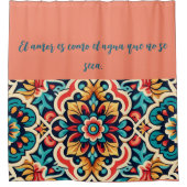 メキシコ鮮やかのCantaroデザインカスタマイズ可能シャワー シャワーカーテン (正面)