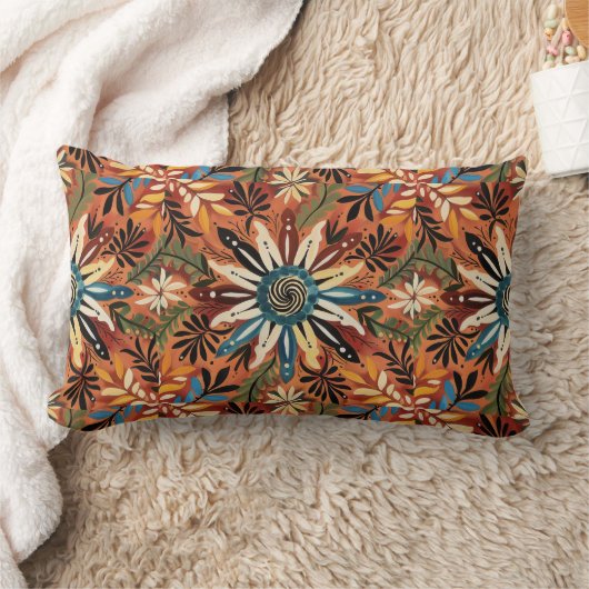 メキシコ鮮やかンカズエラ装飾用クッション ランバークッション (ブランケット)
