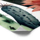 メキシコ鮮やかンサボスアートプリント ポスター (角)