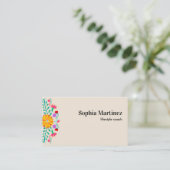 メキシコ鮮やかンフィエスタフローラ 名刺 (スタンド正面)