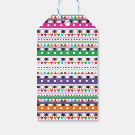 メキシコ鮮やかンフィエスタベイビーシャワー誕生日パーティー ギフトタグ (裏面)