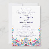 メキシコ鮮やかンフィエスタレインボーウェディングレセプション 招待状 (正面)