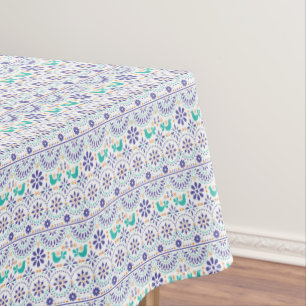 メキシコ鳥のタイルの民芸パターン テーブルクロス