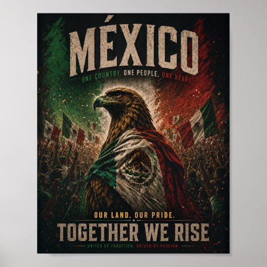 メキシコ鷲愛国壁アートポスター ポスター (正面)