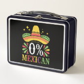 メキシコ0%おもしろいCinco De Mayo メタルランチボックス (正面)