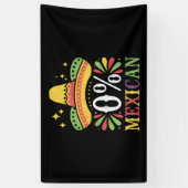 メキシコ0%おもしろいCinco De Mayo 横断幕 (縦)