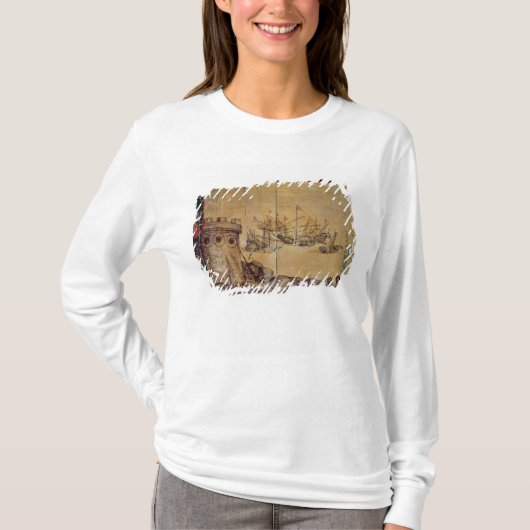 メキシコ1518年のためのコルテスの帆 Tシャツ (正面)