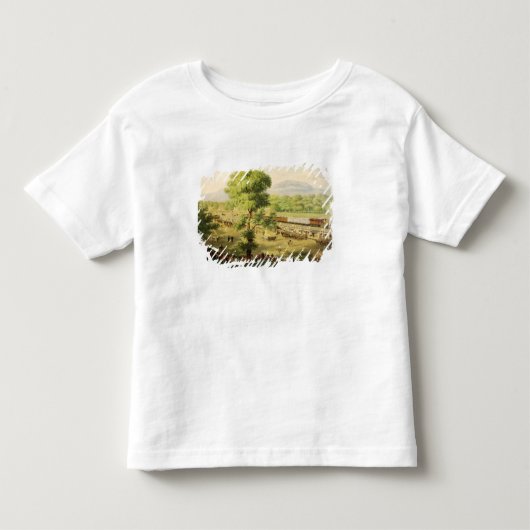 メキシコ1869年の谷の鉄道 トドラーTシャツ (正面)