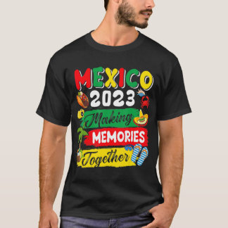 メキシコ2023年メキシコと共に思い出をおもしろい作る Tシャツ
