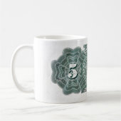 メキシコ5のペソの銀行券、アステカなカレンダー コーヒーマグカップ (左)