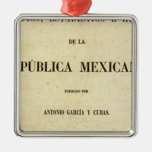 メキシコ7 メタルオーナメント (正面)