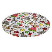 メキシコ|の記号パターン カッティングボード (角)